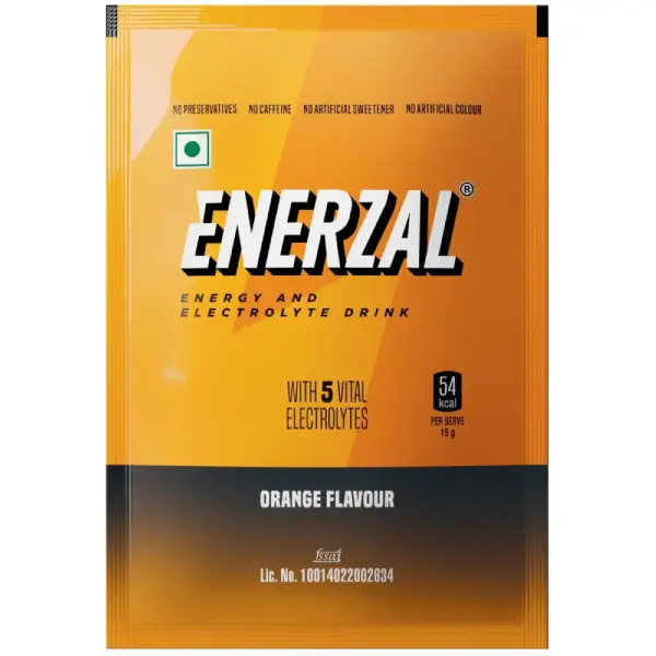 Enerzal Energy & Electrolyte Drink | Flavour Powder Orange